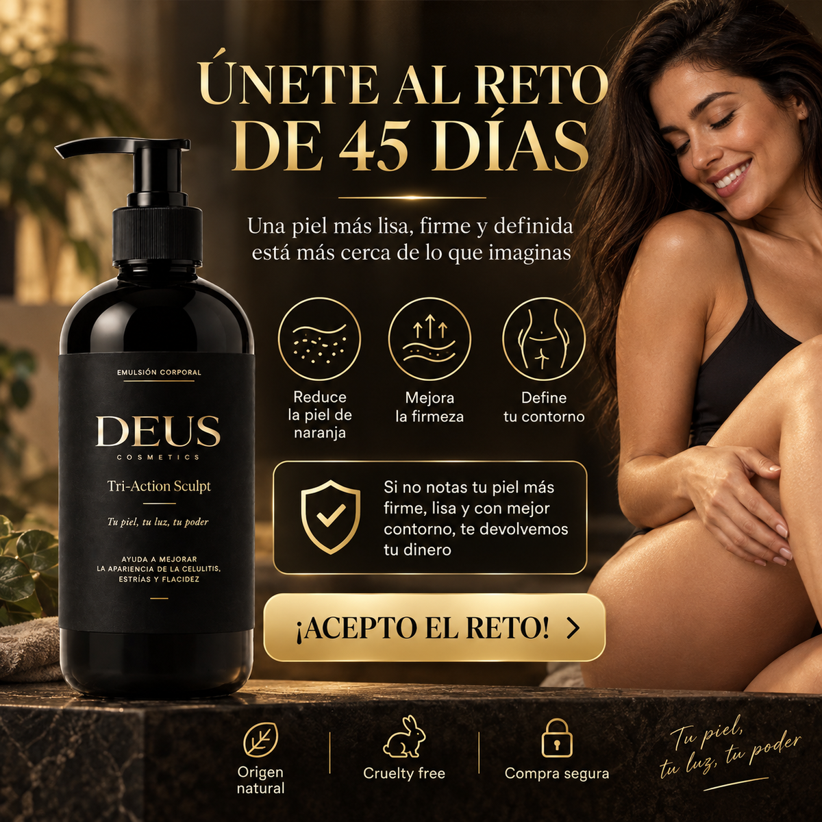 Tri-Action Sculpt – Reduce la Piel de Naranja y Mejora Firmeza y Contorno