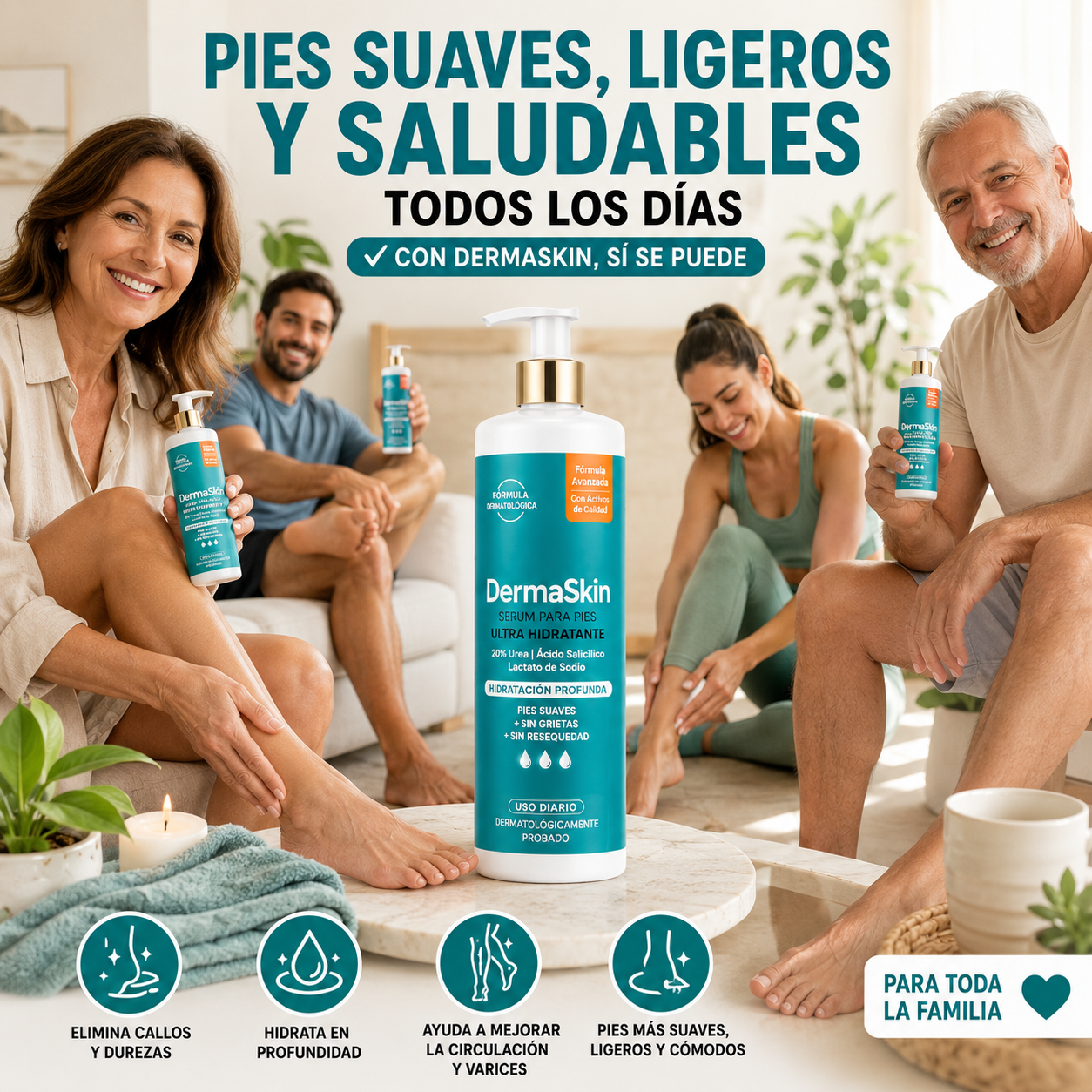 Serum Reparador para Pies – Elimina la Resequedad y Suaviza los Talones