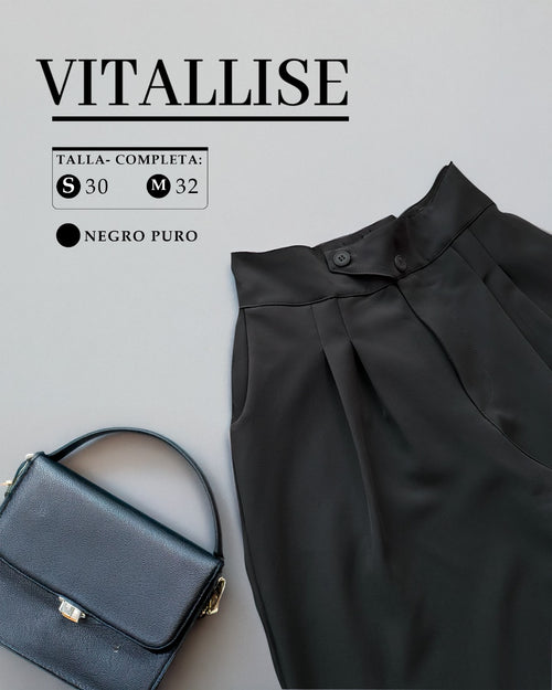Palazzo Koreano PREMIUN- Pantalon Sastre con Elastico 100% Original
