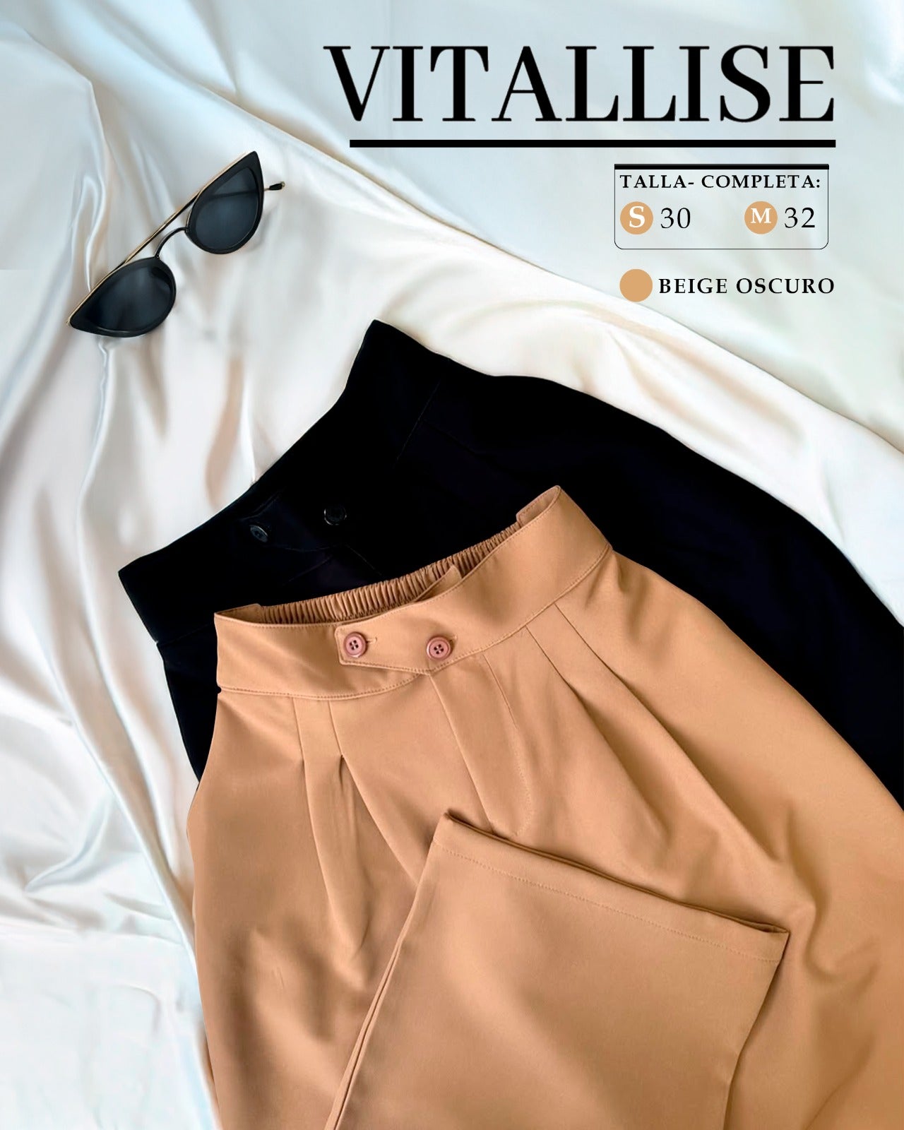 Palazzo Koreano PREMIUN- Pantalon Sastre con Elastico 100% Original