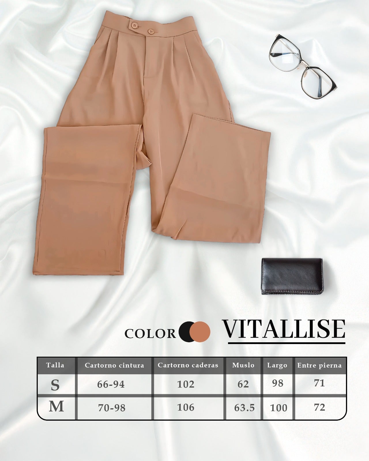 Palazzo Koreano PREMIUN- Pantalon Sastre con Elastico 100% Original