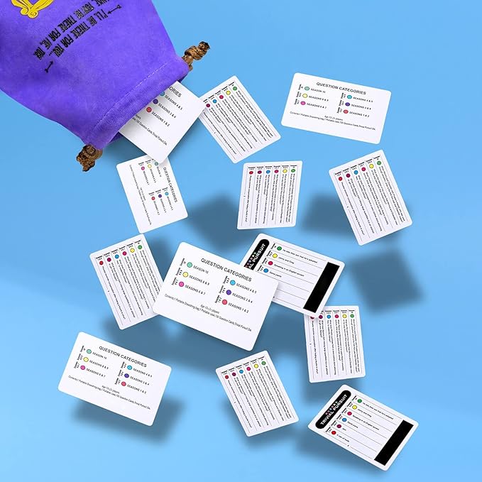 Friends TV Show Trivia Quiz Juego de Cartas con 600 Preguntas Divertidas para Fans