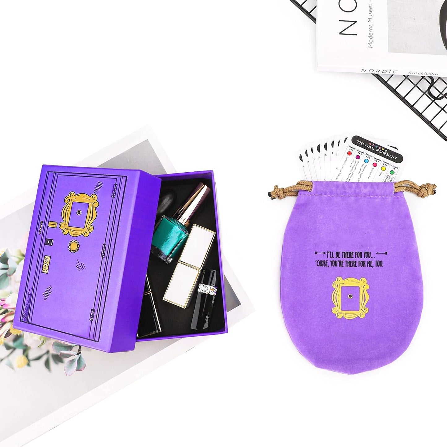 Friends TV Show Trivia Quiz Juego de Cartas con 600 Preguntas Divertidas para Fans
