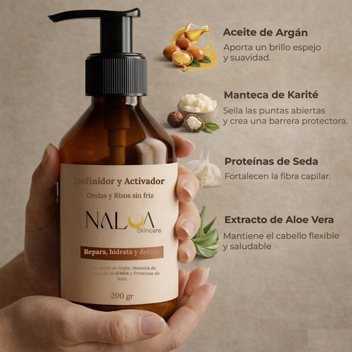 NALUA Skincare – Definidor y activador de ondas y rizos sin frizz 100% Efectivo