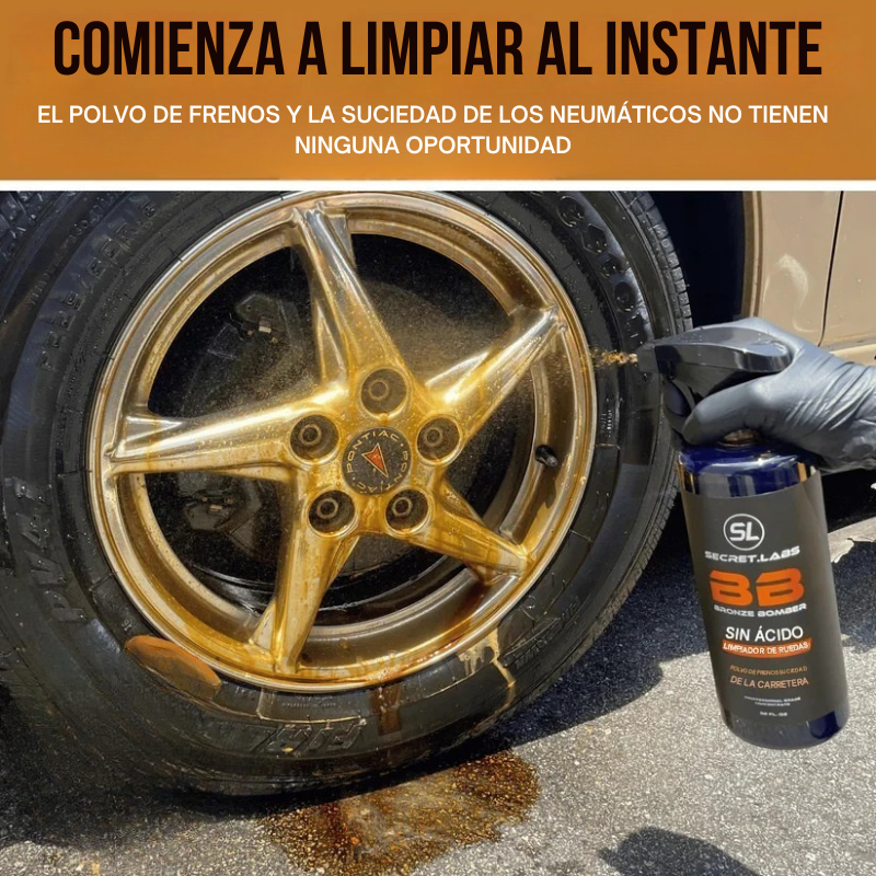 BOMBER - Desengrasante profesional de ruedas y rines.