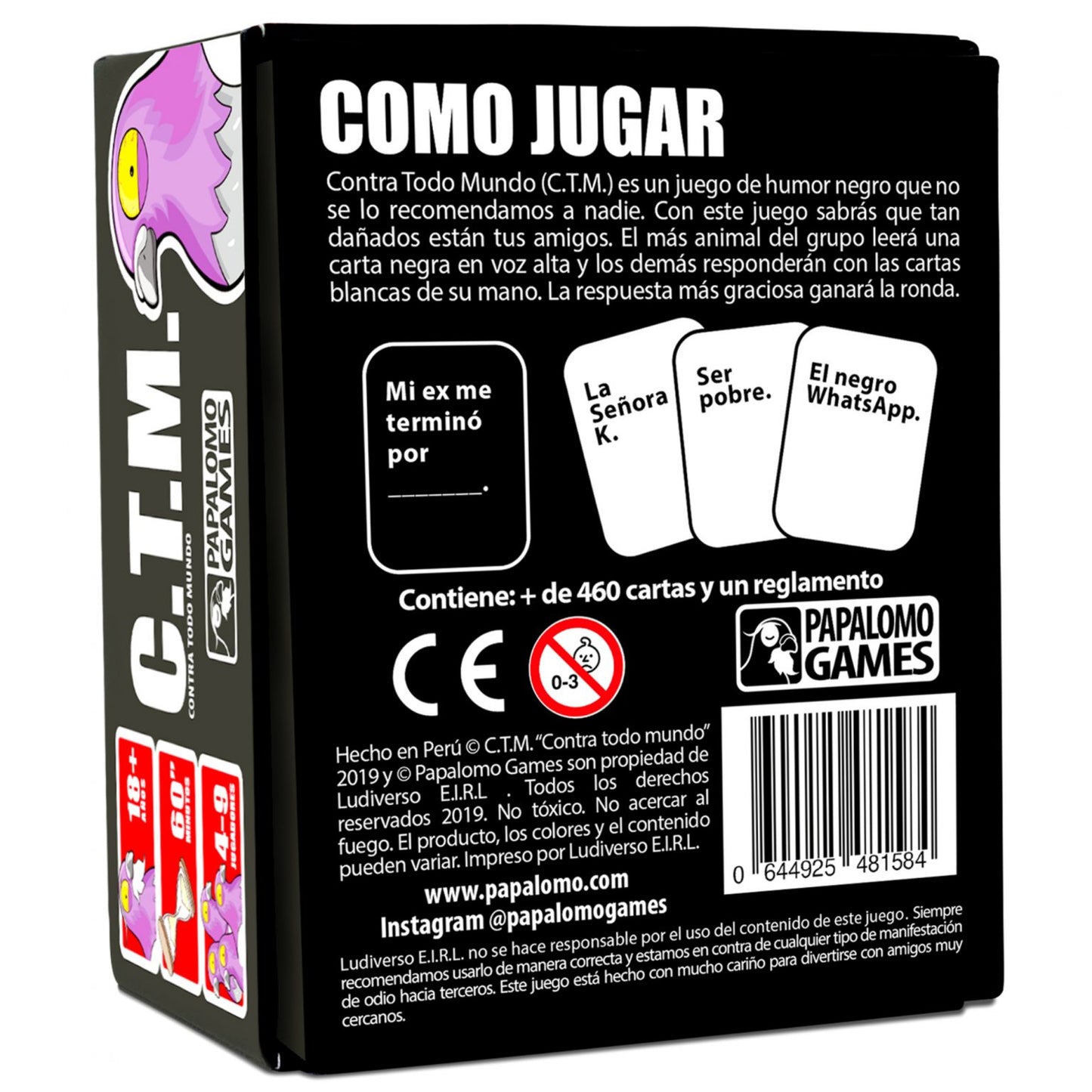 Juego De Mesa C.T.M (contra Todo Mundo)