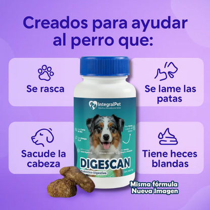 DIGESCAN- Probióticos Digestivos / Fortalece sus defensas y Elimina Rascados 100% Efectivo