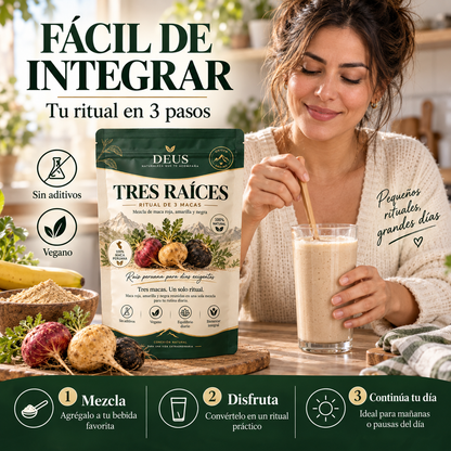 TRES RAÍCES – Mezcla de 3 Macas para Energía y Bienestar Diario