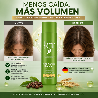 Plantur 39 Phyto-Caffeine Shampoo – Reduce la Caída y Recupera el Volumen