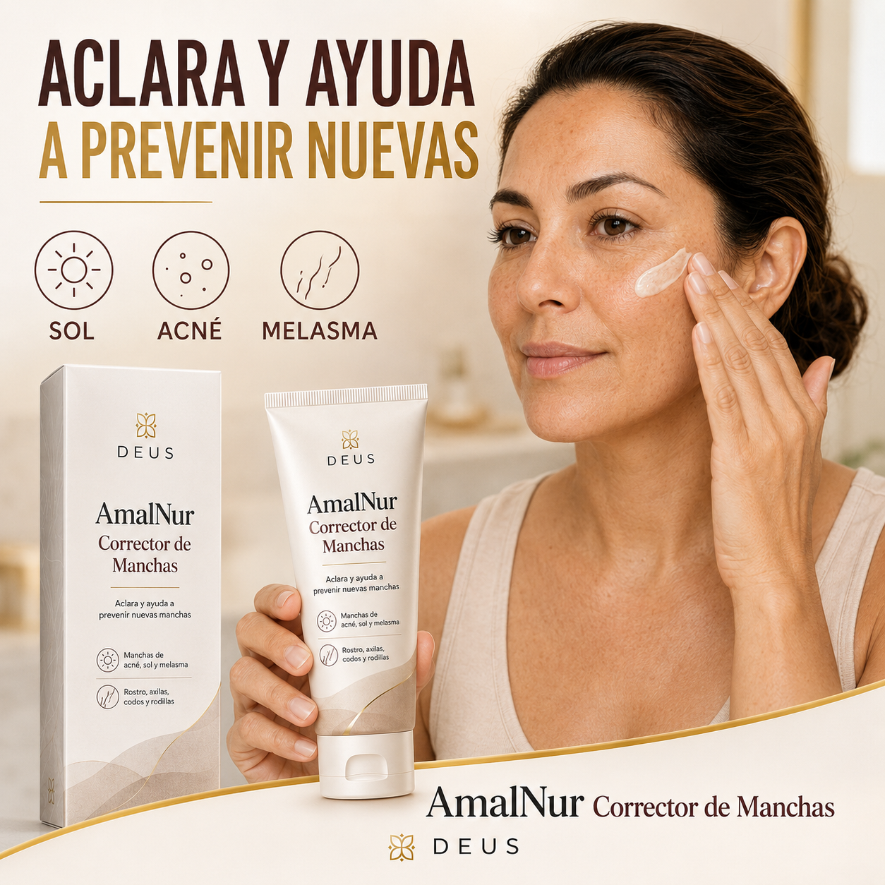 AmalNur Corrector de Manchas – Aclara y Ayuda a Prevenir Nuevas Manchas