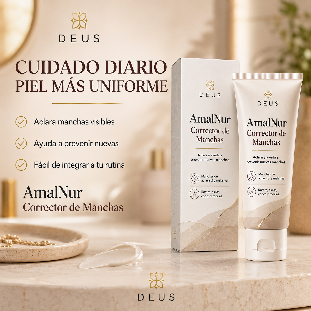 AmalNur Corrector de Manchas – Aclara y Ayuda a Prevenir Nuevas Manchas