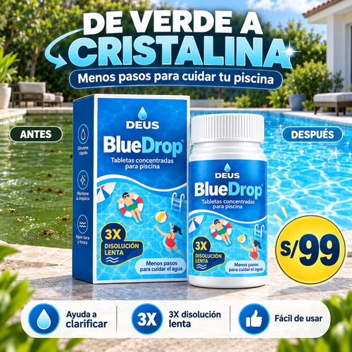 DEUS BlueDrop™ - Tabletas concentradas para piscina