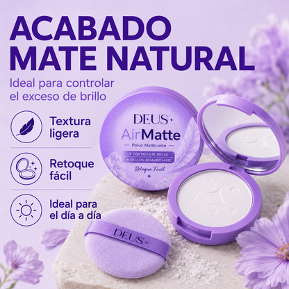 DEUS AirMatte – Polvo Matificante para Controlar el Brillo