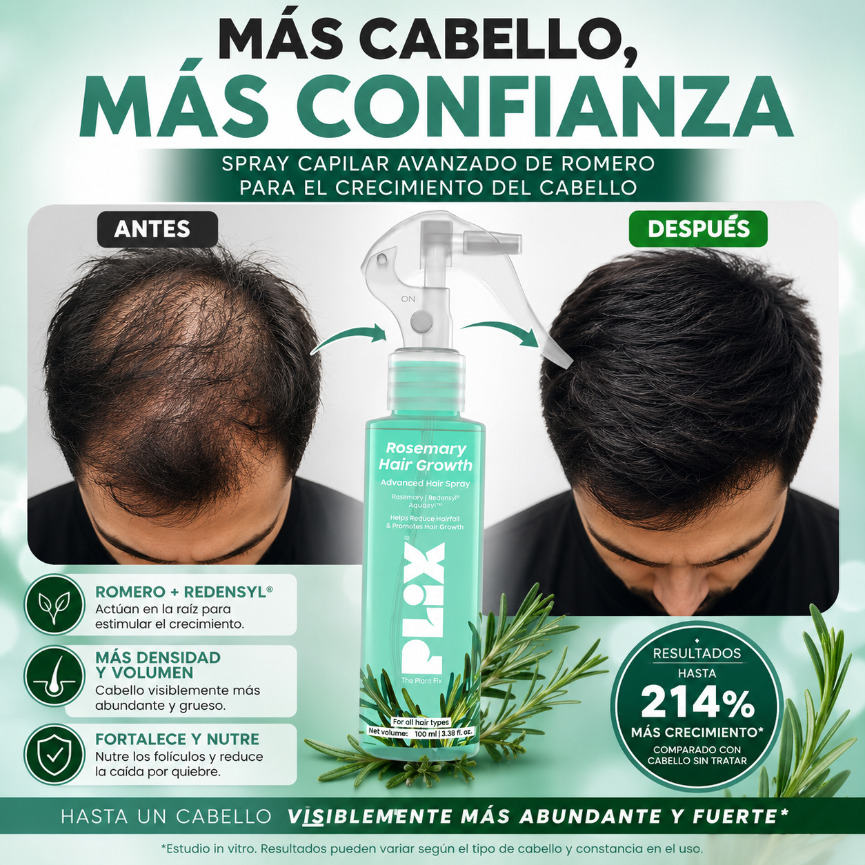 Spray Folixor™ – Aumenta la Densidad y Favorece el Crecimiento