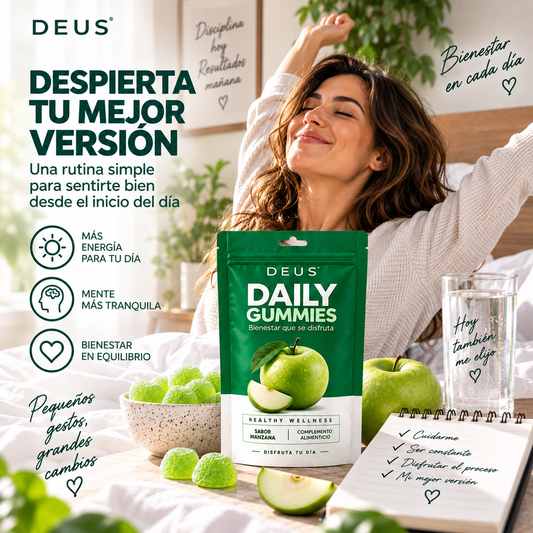 DEUS · DAILY GUMMIES - Bienestar que se disfruta