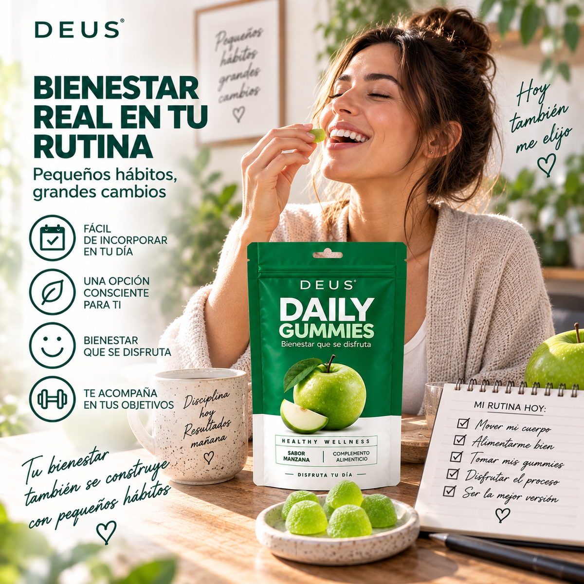 DEUS · DAILY GUMMIES - Bienestar que se disfruta