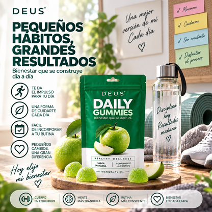 DEUS · DAILY GUMMIES - Bienestar que se disfruta