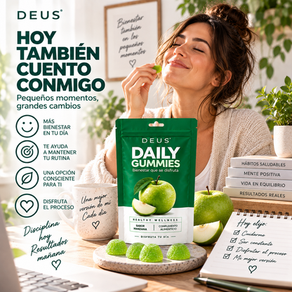 DEUS · DAILY GUMMIES - Bienestar que se disfruta