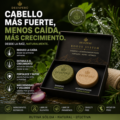 DEUS ROOTS™ | Reduce la Caída y Estimula el Crecimiento 2 en 1