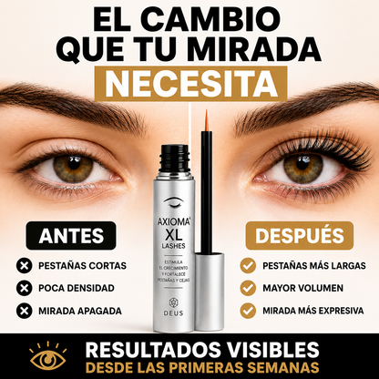AXIOMA XL Lashes – Estimula el Crecimiento y Fortalece Pestañas y Cejas