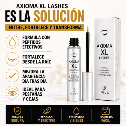 AXIOMA XL Lashes – Estimula el Crecimiento y Fortalece Pestañas y Cejas