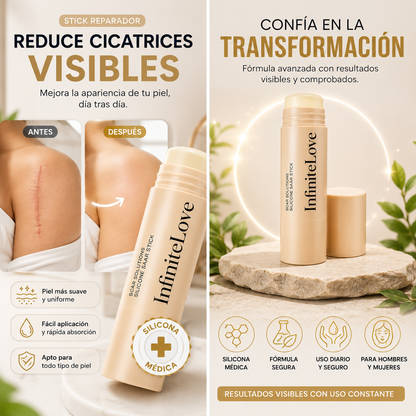 Stick Reparador de Cicatrices con Silicona Médica – Suaviza y Reduce Marcas Visibles