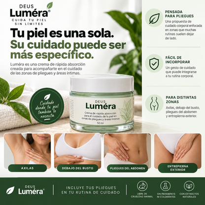 DEUS · LUMÉRA | Crema para el Cuidado de la Piel en Pliegues 50 ml
