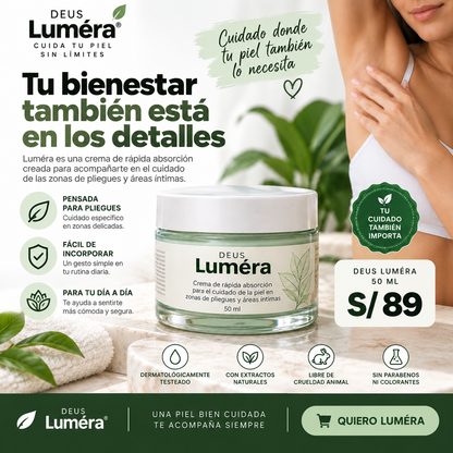 DEUS · LUMÉRA | Crema para el Cuidado de la Piel en Pliegues 50 ml