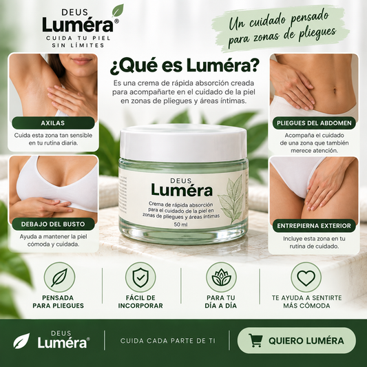 DEUS · LUMÉRA | Crema para el Cuidado de la Piel en Pliegues 50 ml