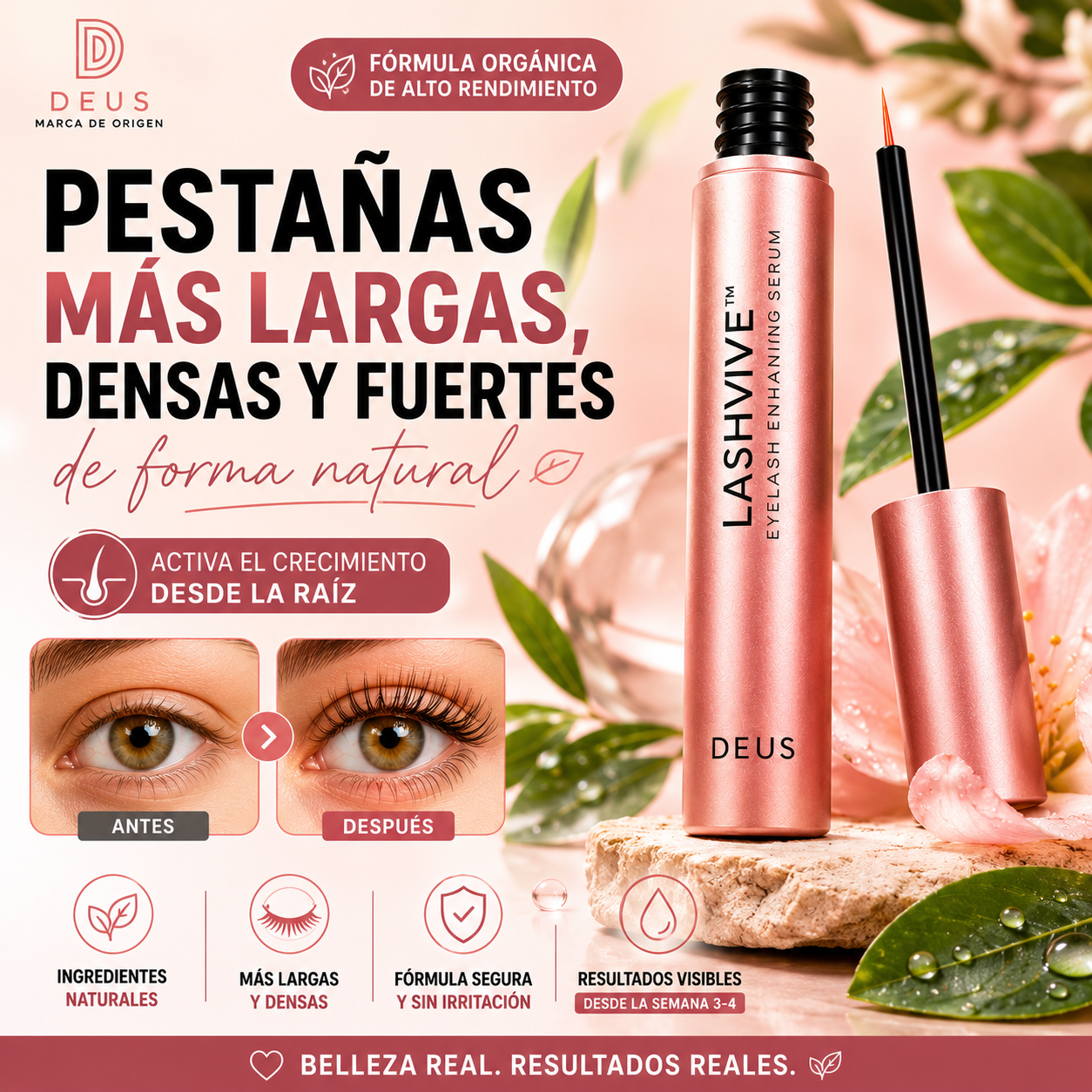 Sérum LashVive™ – Pestañas Más Largas y Densas