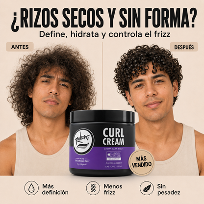 Curl Cream – Define tus Rizos, Hidrata y Controla el Frizz