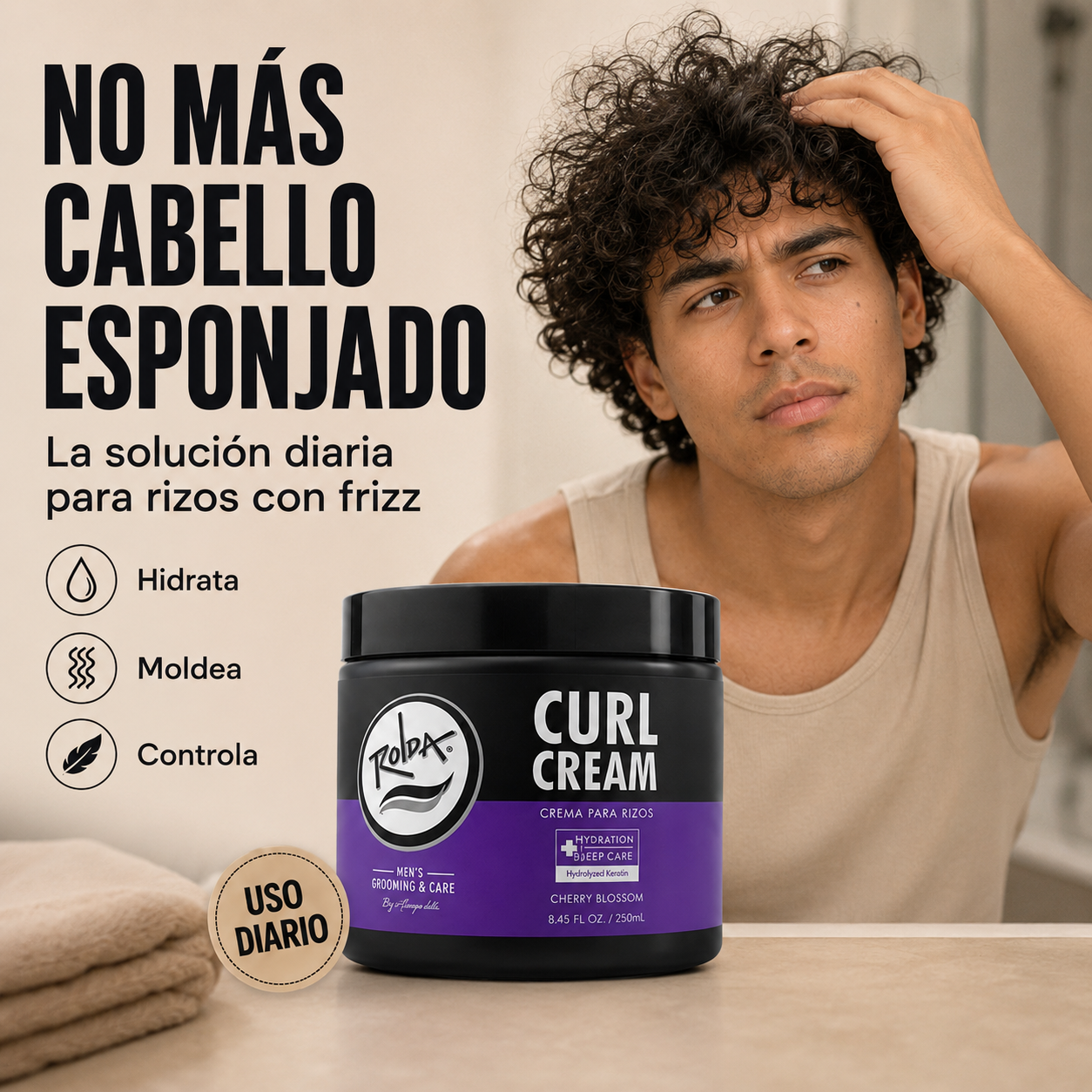 Curl Cream – Define tus Rizos, Hidrata y Controla el Frizz