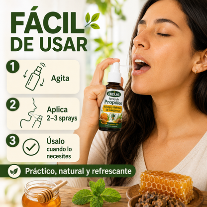 Spray de Propóleo – Alivia y Refresca la Garganta