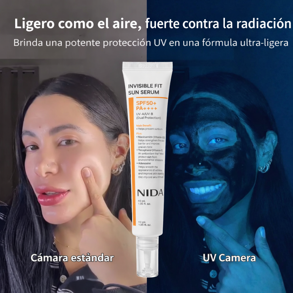 NIDA Invisible Fit Sun Serum (fórmula coreana, SPF50+, PA++++)