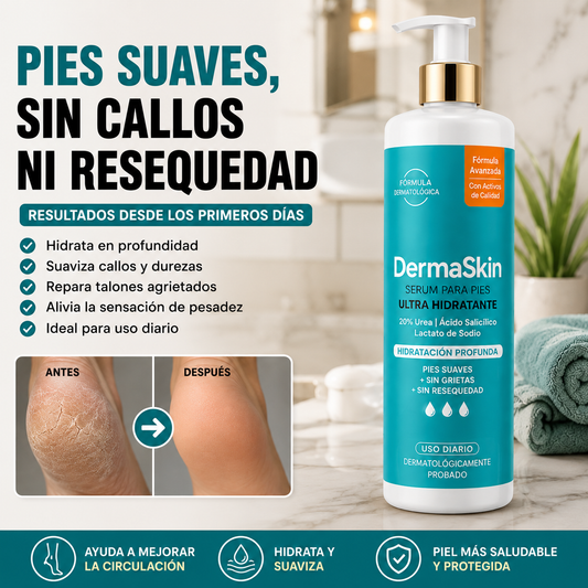 Serum Reparador para Pies – Elimina la Resequedad y Suaviza los Talones