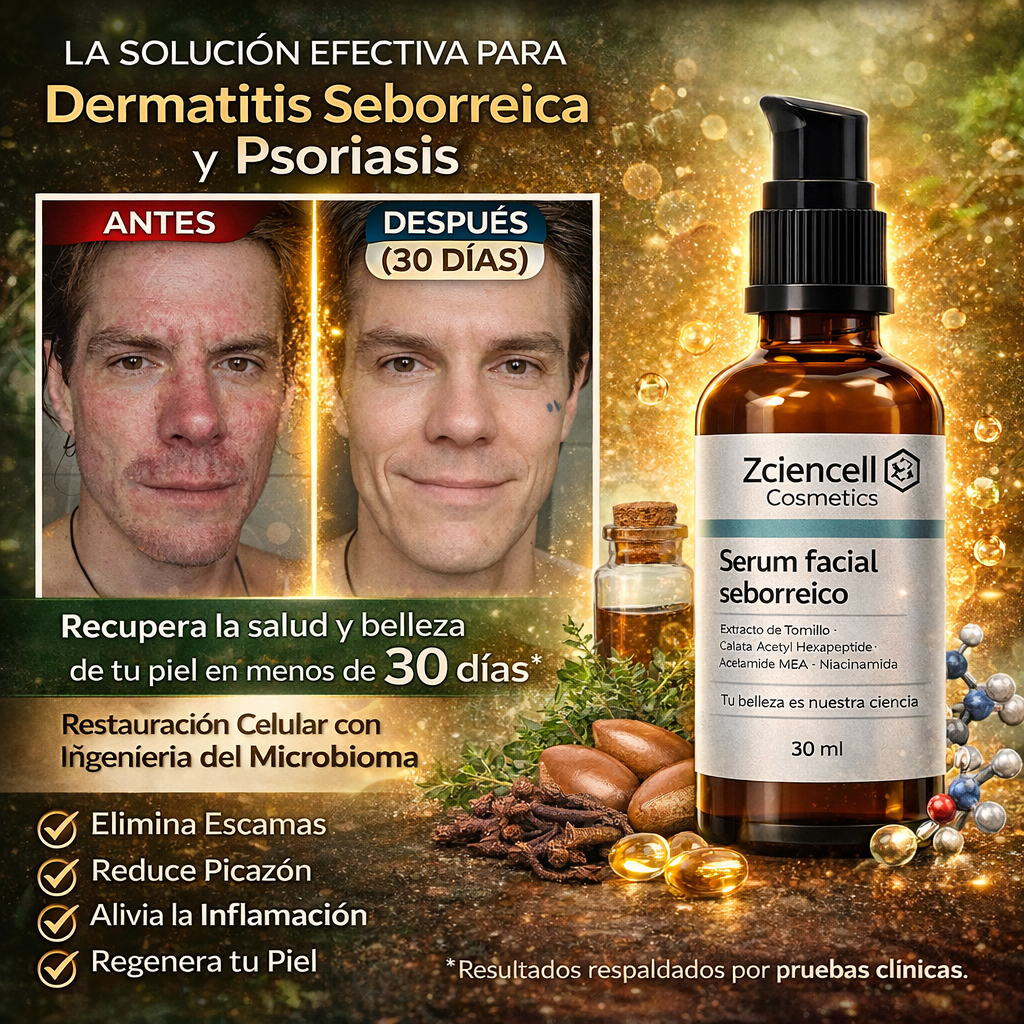 Zciencell®-Erradica la Dermatitis Seborreica y la Psoriasis 100% Efectiva