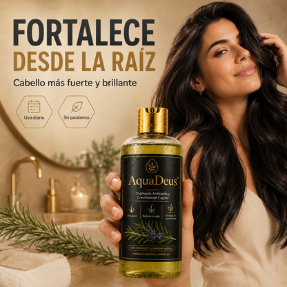 AquaDeus™ – Shampoo Anticaída y Crecimiento Capilar