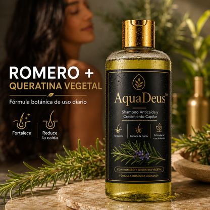 AquaDeus™ – Shampoo Anticaída y Crecimiento Capilar