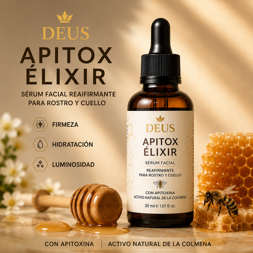 DEUS · APITOX ÉLIXIR | Sérum facial reafirmante para rostro y cuello