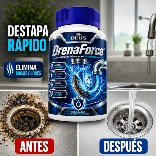 DrenaForce™ – Libera Cañerías y Recupera el Flujo Rápidamente