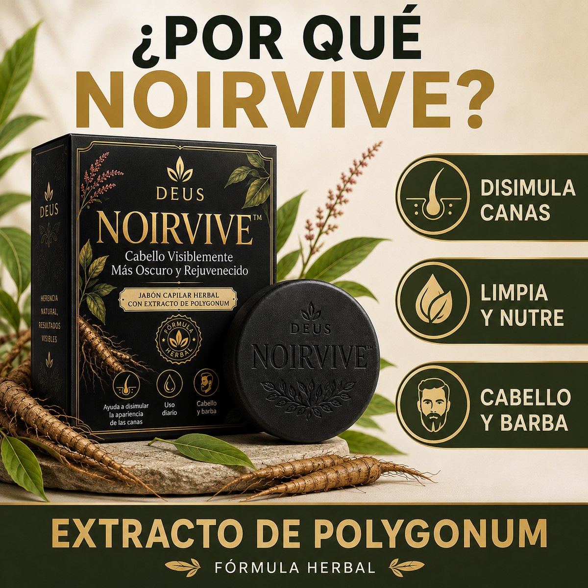 NOIRVIVE™ – Cabello Visiblemente Más Oscuro y Rejuvenecido