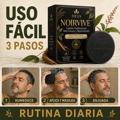 NOIRVIVE™ – Cabello Visiblemente Más Oscuro y Rejuvenecido