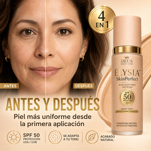 ÉLYSIA™ SkinPerfect – Base Inteligente Antiedad SPF 50