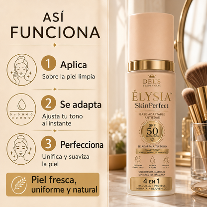 ÉLYSIA™ SkinPerfect – Base Inteligente Antiedad SPF 50