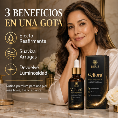 Veliora™ – Suero Reafirmante que Suaviza Arrugas y Devuelve la Luminosidad