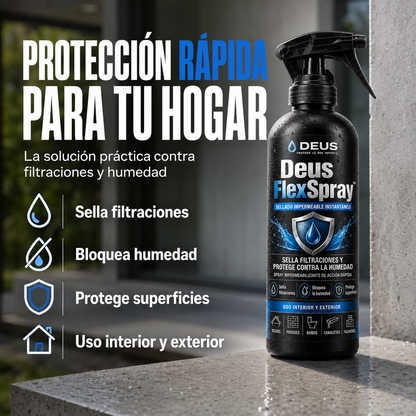 Deus FlexSpray™ – Sellado Impermeable Instantáneo