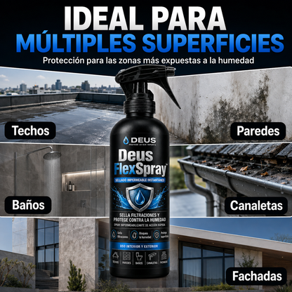 Deus FlexSpray™ – Sellado Impermeable Instantáneo