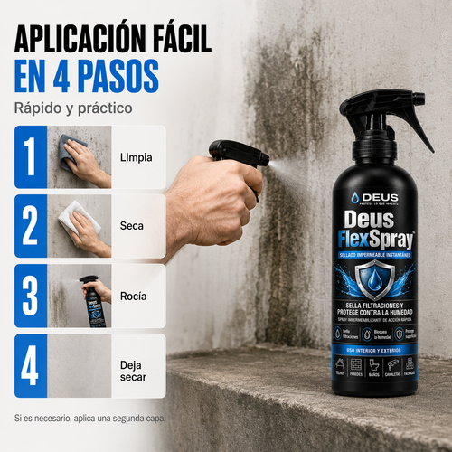 Deus FlexSpray™ – Sellado Impermeable Instantáneo