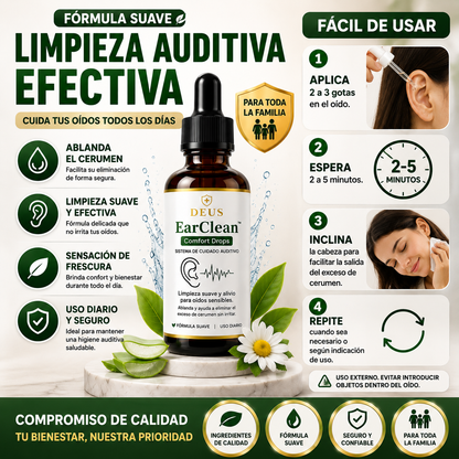 DEUS EarClean™ – Limpieza Suave y Alivio Auditivo