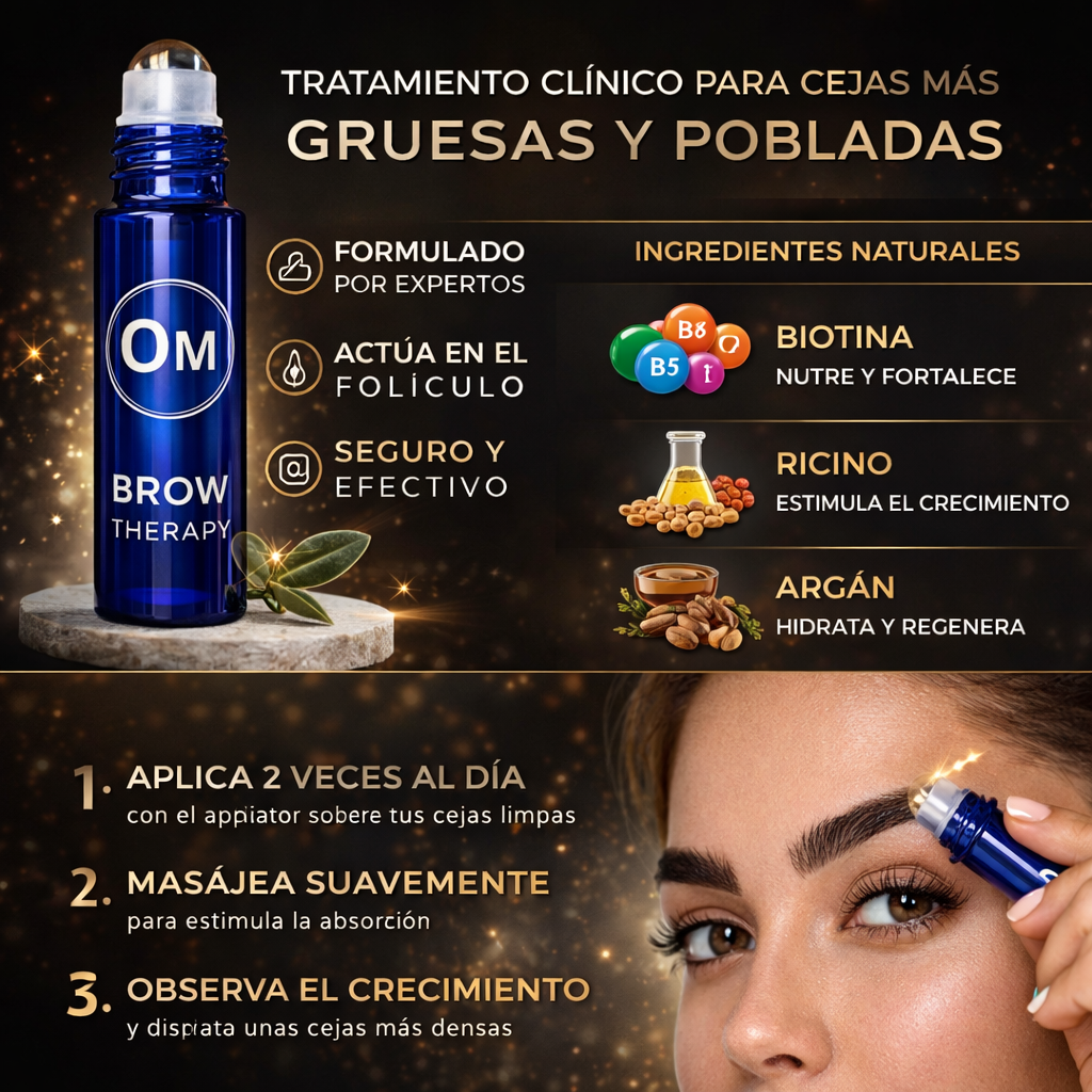 OM BROW THERAPY™ Tratamiento intensivo para cejas más densas y definidas